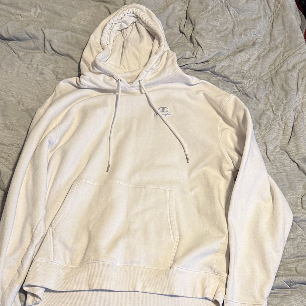 Champion Men's Classic White Hoodie